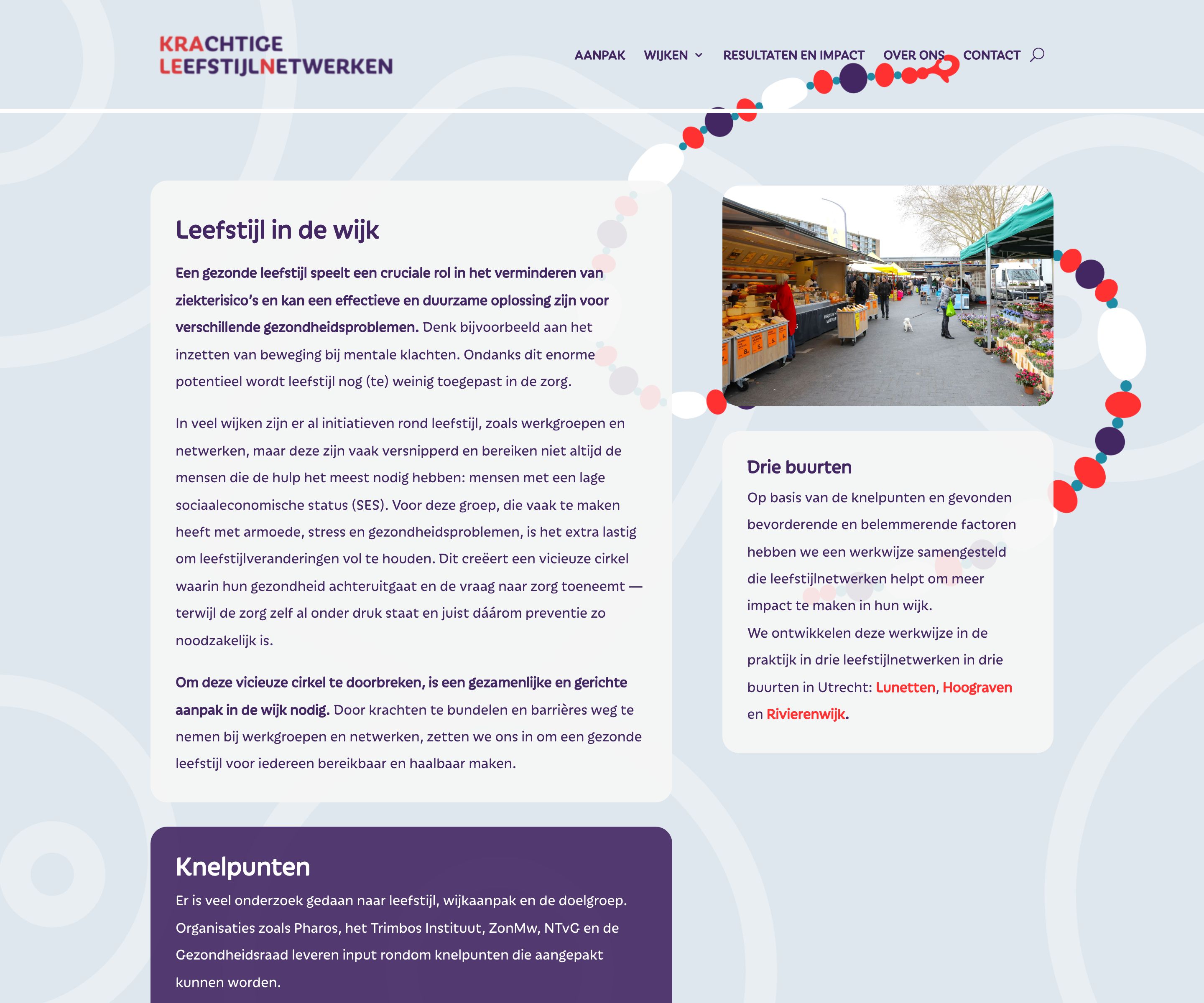 Homepage van Krachtige Leefstijlnetwerken